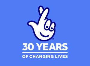 National Lottery 30 years of changing lives logo