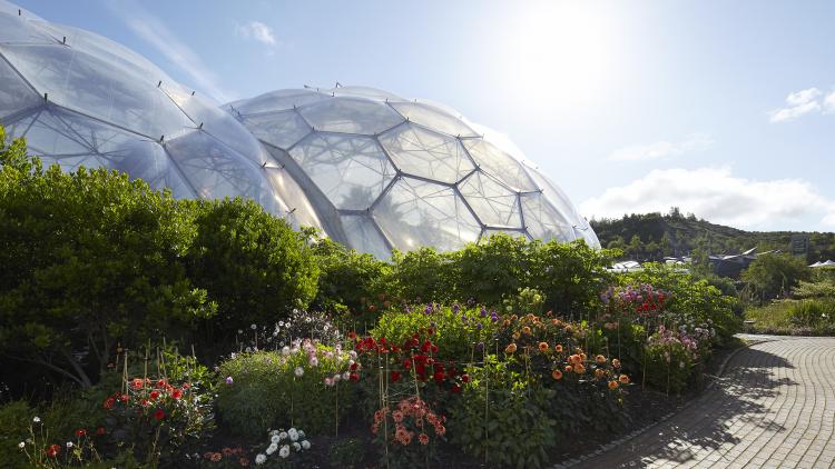 Exterior of Mediterranean Biome at Eden Project