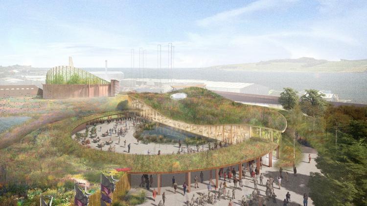 CGI image of proposed Eden Project Dundee