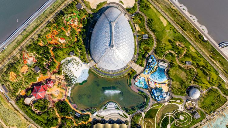 Aerial view of Oriental Eden