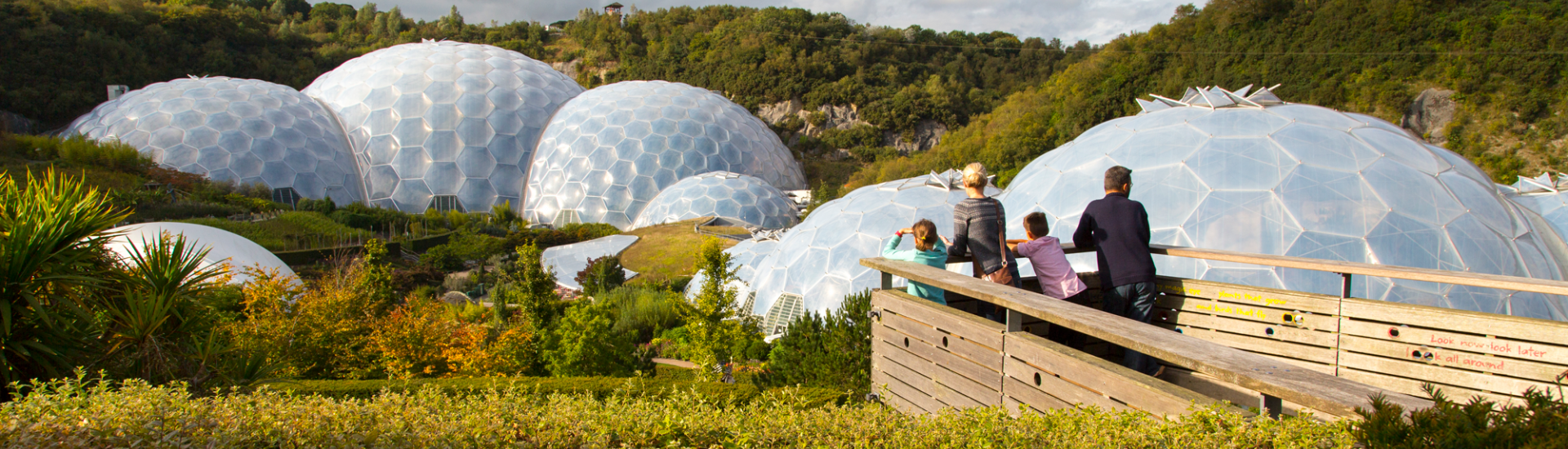 Family on the viewing platform