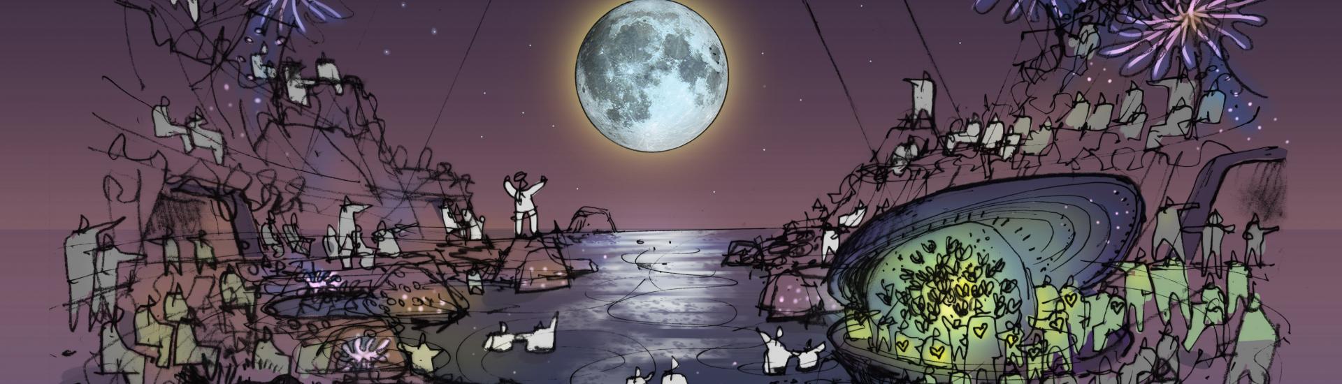 Artist impressions of the Eden Project Morecambe experience