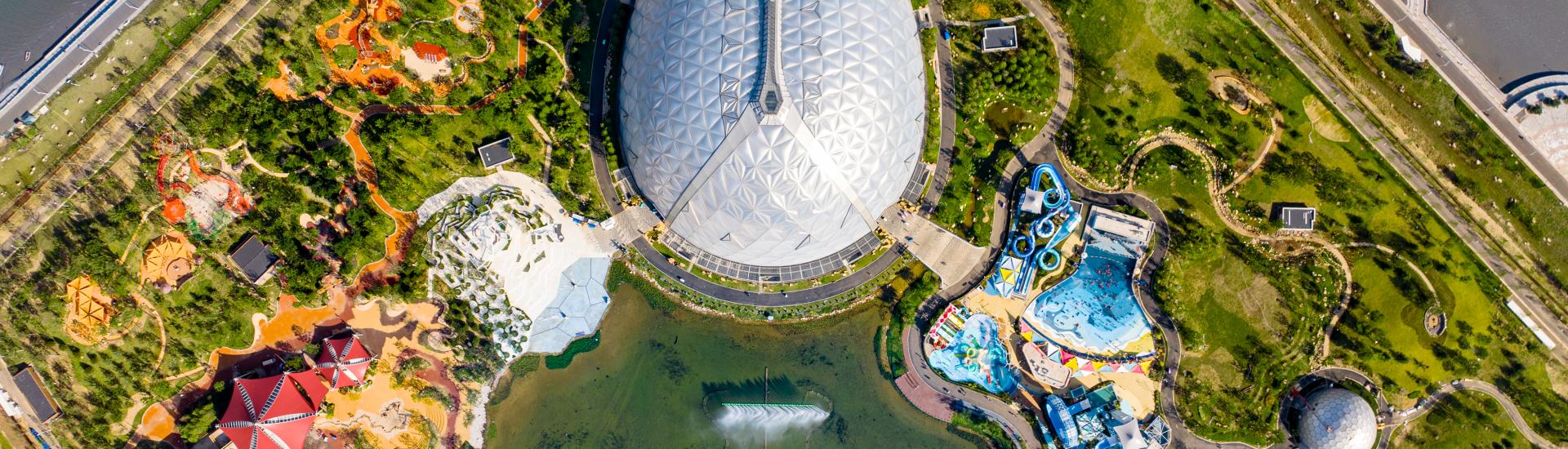 Aerial view of Oriental Eden